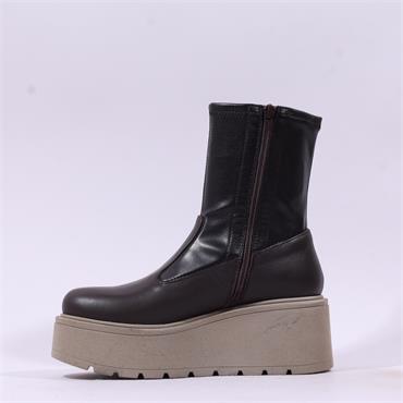 Marco Moreo Vale Side Zip Ankle Boot - Brown Taupe